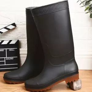 남성용 여름 방수 첼시 레인부츠 캐주얼 장화 숏 레인슈즈 04