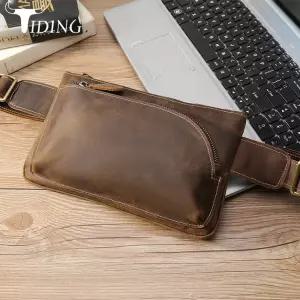 남사친 빈티지 힙색 가슴 레더 어깨가방 헤드 가죽 OP5