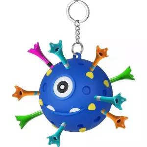 골프 티 홀더, 골프 백용 휴대용 볼 티 홀더, 18개의 티 홀이 있는 골프 티 캐리어, 골프 클럽 백용 골프