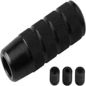 Osilly 95mm/3.74인치 카 시프터 노브 알루미늄 가중 자동차 기어 변속 수동 레버 3개의 나사식 어댑터 M8