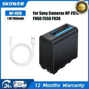 SKOWER 9900mAh NP-F970 카메라 배터리 USB 충전 출력 소니 DCR 캠코더 패널 비디오 모니터 F550