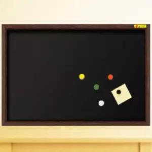 [문구] 엔틱 분필용 칠판 자석 부착 무늬목 90cm 60cm