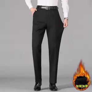 바지 팬츠 남친 면 캐주얼 코디 정장 중장년 하이웨스트 와이드 논파마 기모 KS1