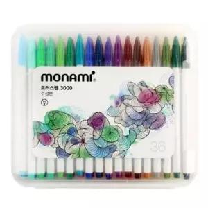 [문구] 36색 모나미 3000 세트 프러스펜 화방용품 문구 싸인