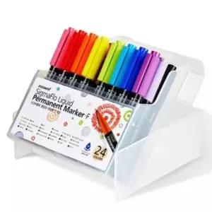 [문구] 모나미 생잉크 네임펜F 122 가는닙 24색 세트 MB