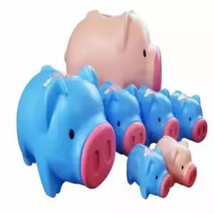 [문구] 특대 저금통 돼지 모양 용돈 관리 통합 1개 어린이
