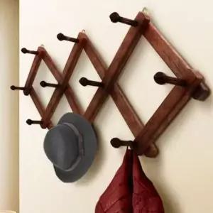 [생활] 마름모행거 마름모 벽걸이 우드 나무디자인 행거