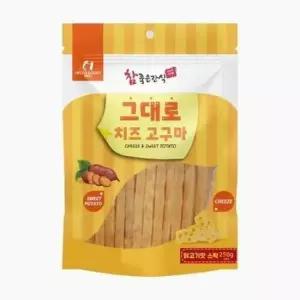 [반려] 강아지 그대로 치즈 고구마 닭고기맛 스틱 250g X2개
