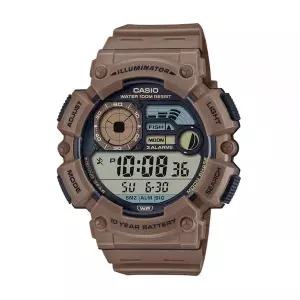 카시오 WS-1500H-5A 10년 전지 피싱기어 문페이즈 남성 우레탄 시계