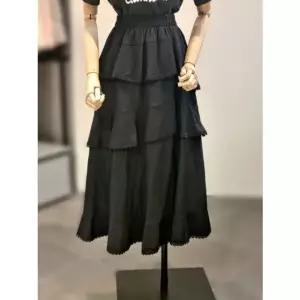 [갤러리아] ab.f.z 밴징 자수 캉캉 티어드 플레어 롱스커트 ACA2ZS32E