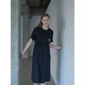 [갤러리아] 올리비아로렌 레터링 캐주얼 원피스 VVBOA5M5461