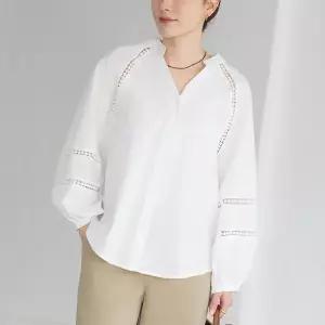 [마담4060]엄마옷 마담4060 [모던베이직]나나펀칭차이나 여성 데일리 셔츠 -RBL2603028-..