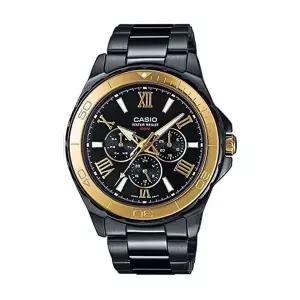 카시오 MTD-1075BK-1A9 엔타이서 스포츠 남성 메탈 손목 시계