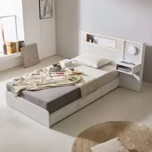 네오 피에스토 LED조명 호텔 수납 침대 SS 20T라텍스 협탁1