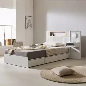 네오 피에스토 LED조명 호텔 수납 침대 SS 40T라텍스 협탁1