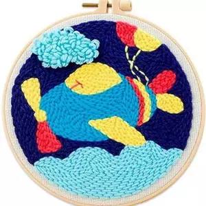 펀치 니들 키트 자수 만들기 태교 실자수 어린이 집콕 핸드메이드