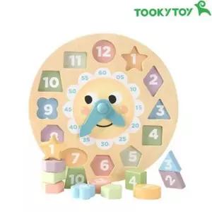 유아 모양 시계 어린이 학습 시계 원목 나무 아동 장난감 도형 숫자