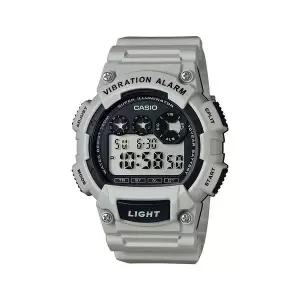 카시오 W-735H-8A2 10년 전지 디지털 학생 남성 우레탄 시계