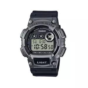 카시오 W-735H-1A3 10년 전지 디지털 학생 남성 우레탄 시계