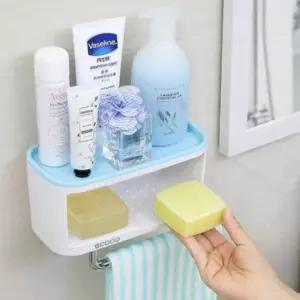 선반형 부착식 휴지 걸이 벽걸이 화장실 휴지 걸이 무타공 욕실