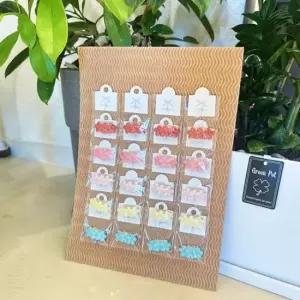 [반려] 강아지 반짝이 3꽃 빗살핀 2P 20개 세트 애견 머리핀