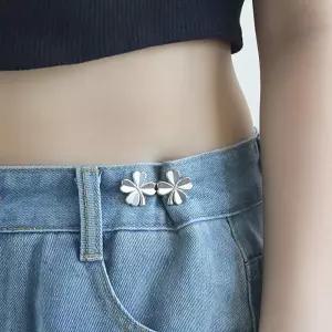 네잎클로버 허리줄이기 조절후크 바지허리수선 매직버클 청바지 치마 핏조절 셀프 수선