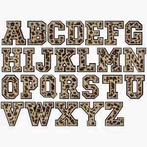 의류 패치 알파벳 세트 호피 열패치 리폼 옷리폼 자수 와펜