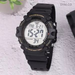 카시오 AE-1500WHX-1A 군인 전자 아웃도어 롱밴드 남자 우레탄 시계 d1