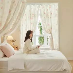 침대 가림막 커튼 창문 햇빛 차단 암막 천 가림천 인테리어 사생활 칸막이 1.5m 5x1