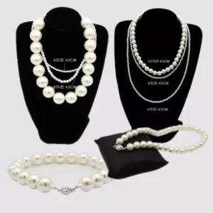 혼주 웨딩 한복 일반 진주목걸이