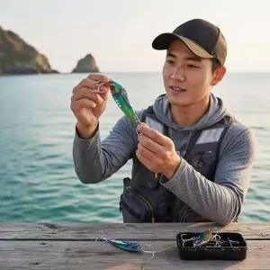 바다 루어 낚시용 메탈 바이브 18g 3종 세트 싱킹 가짜미끼