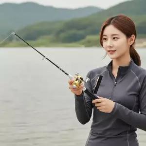 초경량 펜형 미니 낚시대 휴대용 입문자용 낚시 세트 93cm
