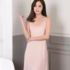 [마이모노샵][마이모노샵] 부드러운 시원한 인견 롱나시 이너 잠옷 민소매 슬립원피스 (17255192)
