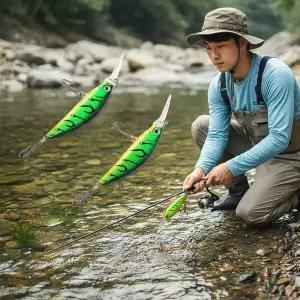 싱킹 미노우 5cm 루어 3p세트 배스 낚시용 가짜미끼