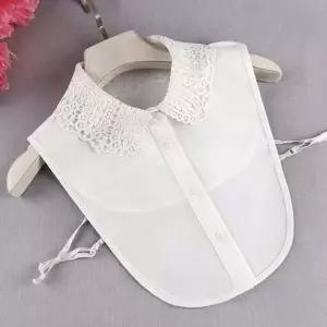 펀칭 레이스 넥케이프 레이어드 페이크 카라 목티 가짜 목카라