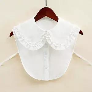 프릴 레이어드 넥카라 목만 있는 이너셔츠 페이크 카라 넥케이프