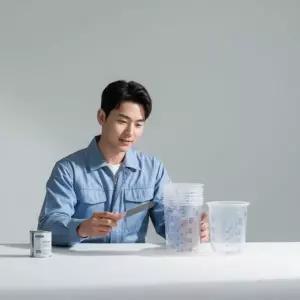 베이킹 공예 계량컵 600ml 플라스틱 눈금컵 용기 다용도 조리 도구