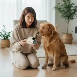 [콩심팥심]강아지 중형견 대형견 산책용 짖음 방지 훈련용 안전 마스크