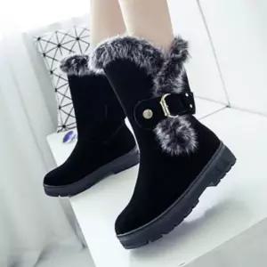 인기상품 여성 겨울 방한 스웨이드 털부츠 기모 안감 미들 부츠 [WFJBCNA_260320]