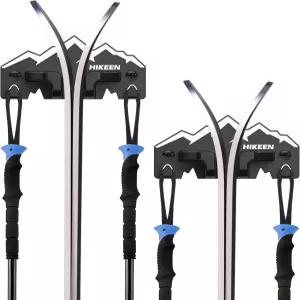 차고용 하이켄 스키 월 랙 - 마운트 보관 랙은 모든 차고 정리 및 공간 절약형 겨울 장비에 적합 내구성이