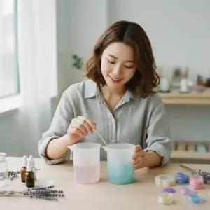 말랑한 실리콘 계량컵 250ml 베이킹 비누 만들기 액체 계량 용기