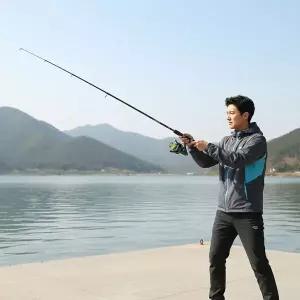 휴대용 카본 루어대 1.5m 민물 접이식 낚시대 스피닝 로드 세트