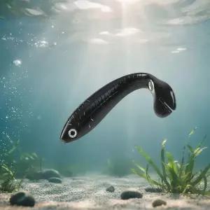 생동감 넘치는 10cm 미꾸라지 웜 5p세트 싱킹 루어 낚시 채비