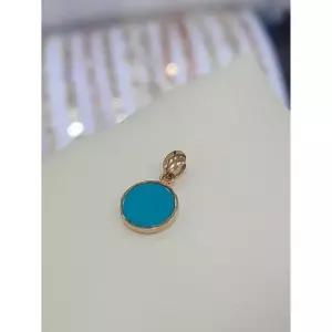 파이치치 세이브존05 14k 금 터키석 펜던트 -12월 탄생석 GH3353