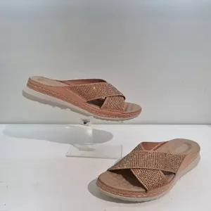 [에스콰이아][에스콰이아] 에스콰이아 여성 발편한 경량 뮬 샌들 굽4센치 YAD