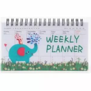 [문구/오피스] 스케줄 관리 위클리 플래너 코끼리 디자인 다이어리 정리공책