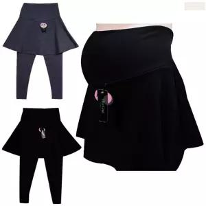 임산부용 치마 레깅스 산모 쫄쫄이 임부 타이즈 만삭 쫄바지 스커트 검정 차콜