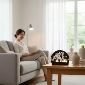 [골드스마일]메탈 인테리어 오브제 코끼리 사슴 캔들 홀더 촛대 받침대