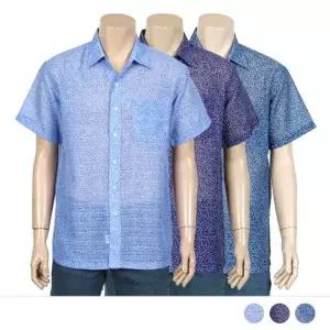 줄무늬 남자셔츠 스트라이프 체크셔츠 반팔 셔츠