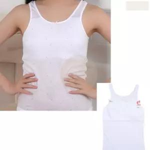 여아 1단계 브라 런닝 흰색 러닝 여중생 속옷 메리아스 기본 데일리 심플